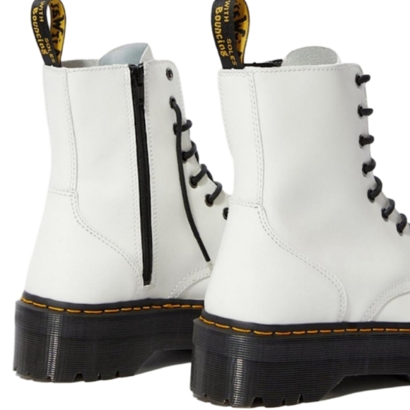 Dr. Martens Jadon BootsWhite Platform Chunky Combat Size 5 NEW - Picture 14 of 14